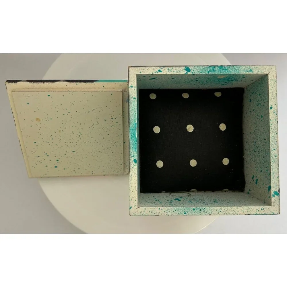 Hollis Fingold Postmodern Pop Art Decorative Abstract Funky Jewelry Box 1980s